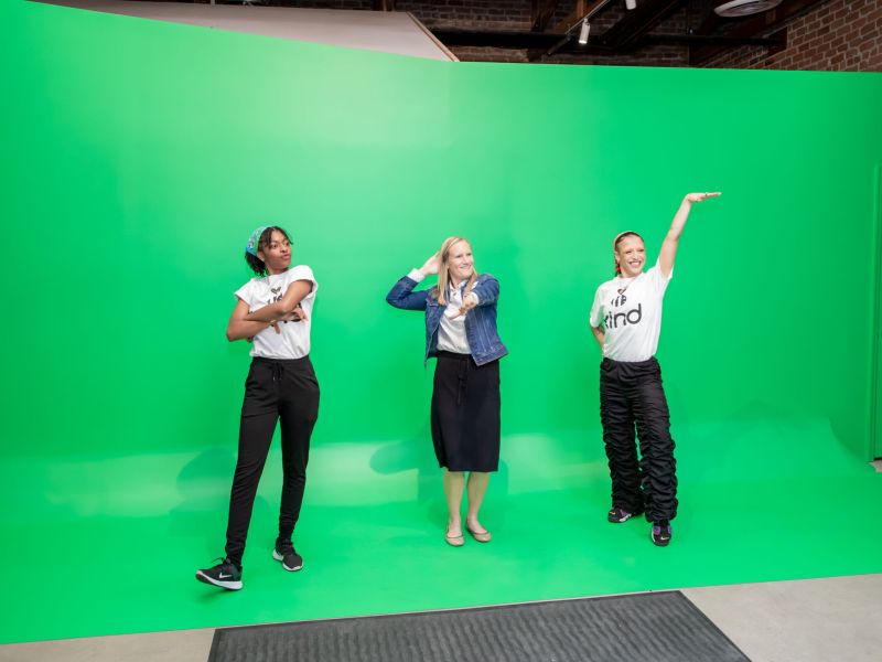 Green Screen Video Studio at the BE KIND Community Education Center